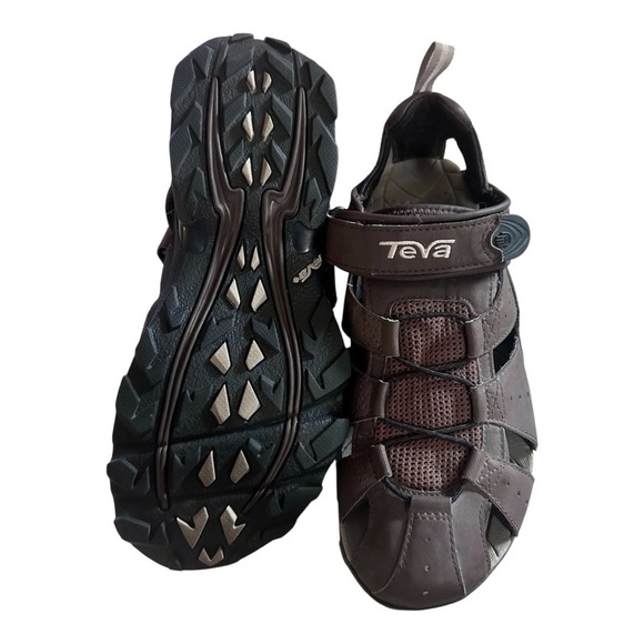 Teva Dark Brown Strappy Sandals sz 9 main image 4